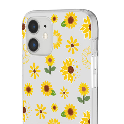 Sunflower Burst Flexible Phone Case iPhone Case Samsung Galaxy