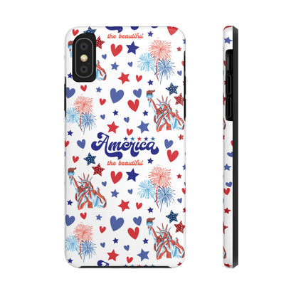 America the Beautiful Tough Phone Case for iPhone and Samsung Galaxy