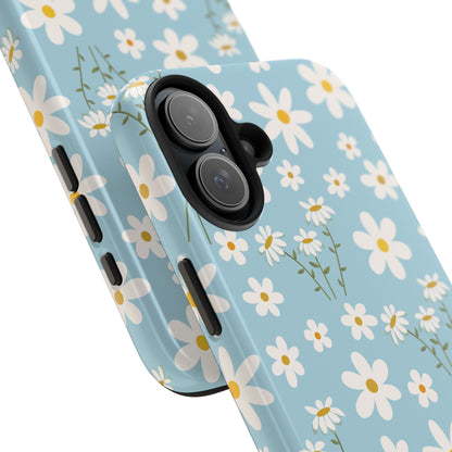 Sky Blue Daisy Tough Phone Case for iPhone and Samsung Galaxy