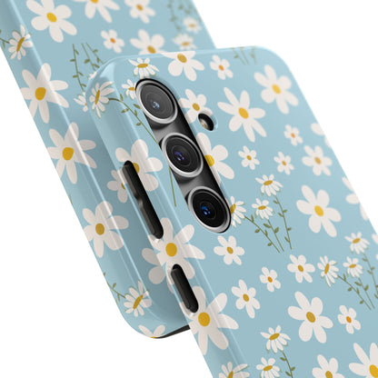 Sky Blue Daisy Tough Phone Case for iPhone and Samsung Galaxy