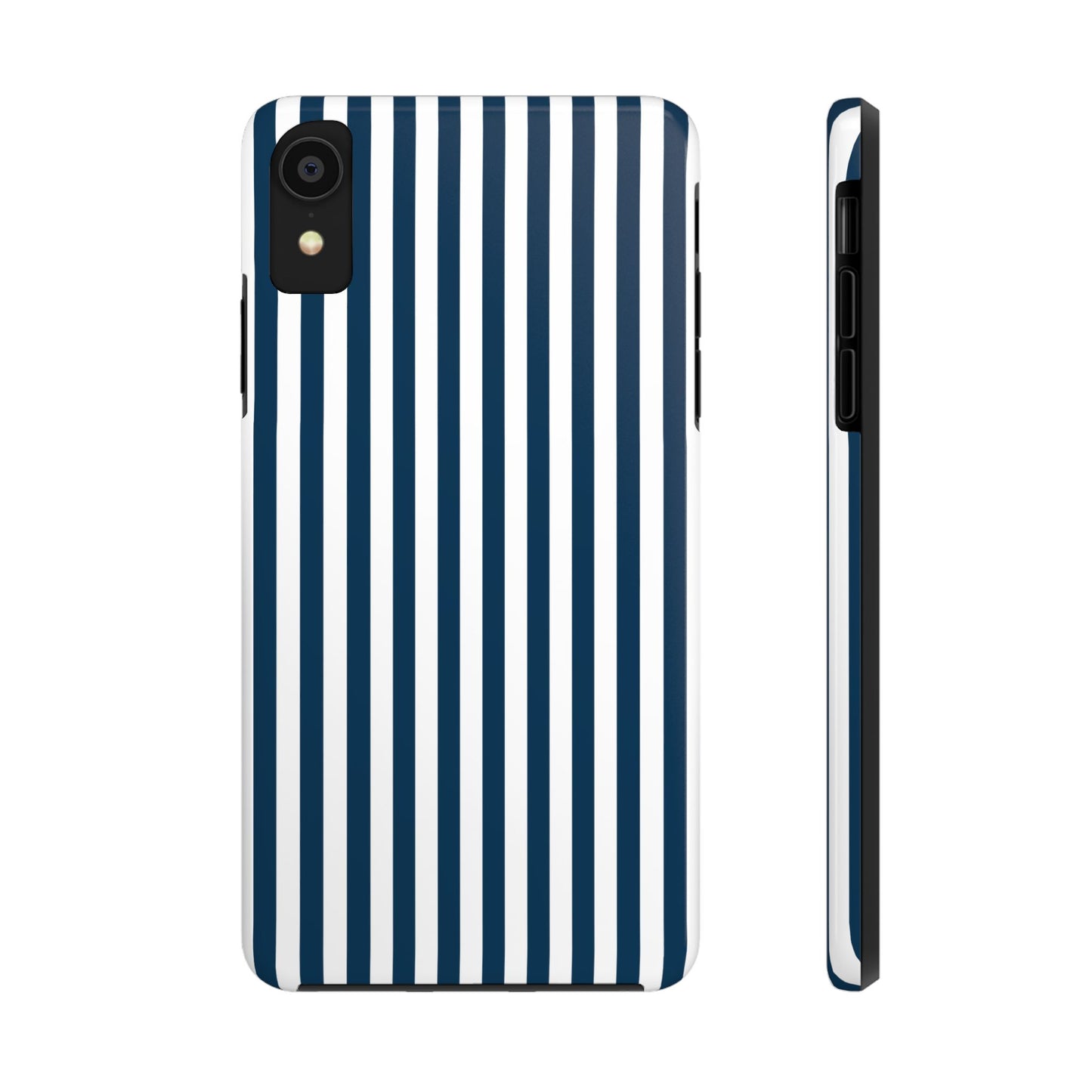 Navy Blue Stripes Tough Phone Case for iPhone and Samsung Galaxy