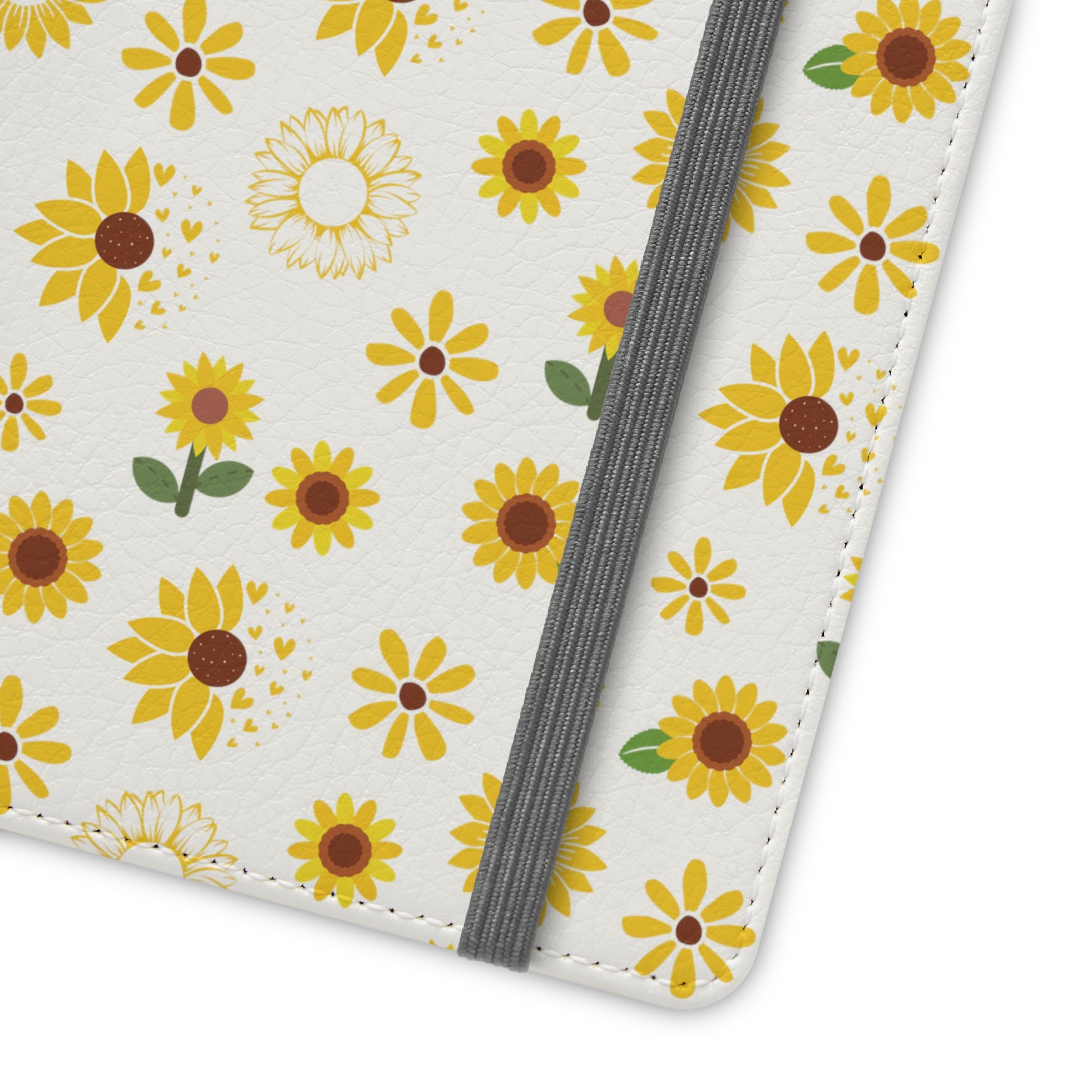 Sunflower Burst Flip Phone Case Cover with Pockets - Phone Case - Kristine Celestine