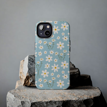 Sky Blue Daisy Tough Phone Case for iPhone and Samsung Galaxy