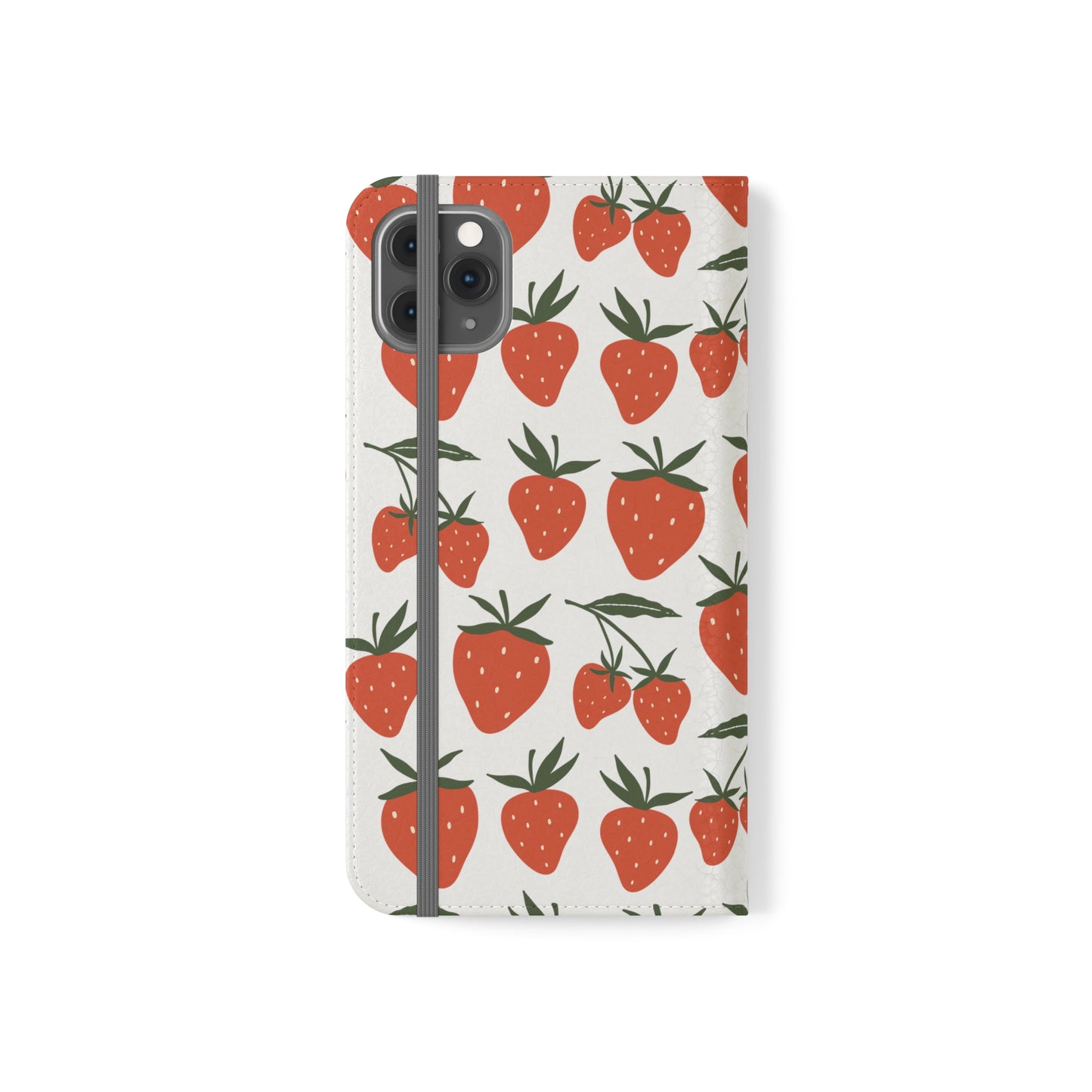 Tropical Strawberry Flip Phone Case Cover with Pockets - Phone Case - Kristine Celestine