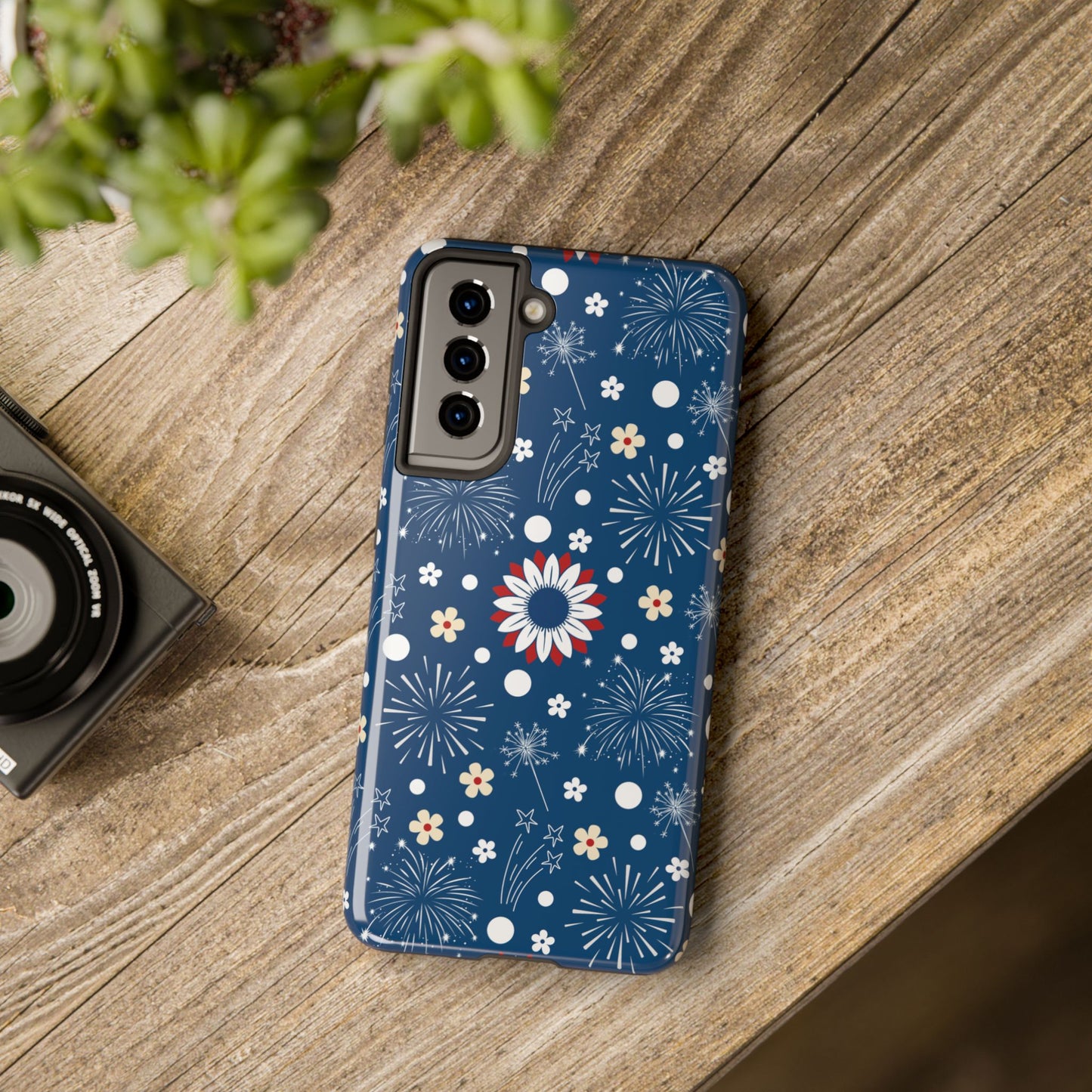 USA Daisy Fireworks Tough Phone Case for iPhone and Samsung Galaxy