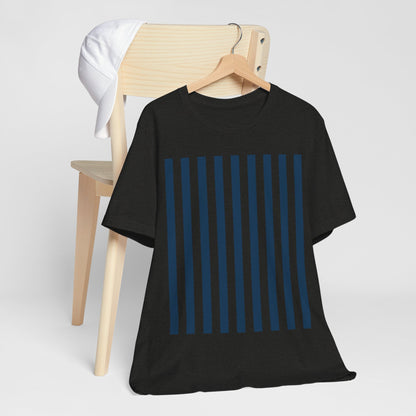 Navy Blue Stripes Shirt Royal Blue T-Shirts