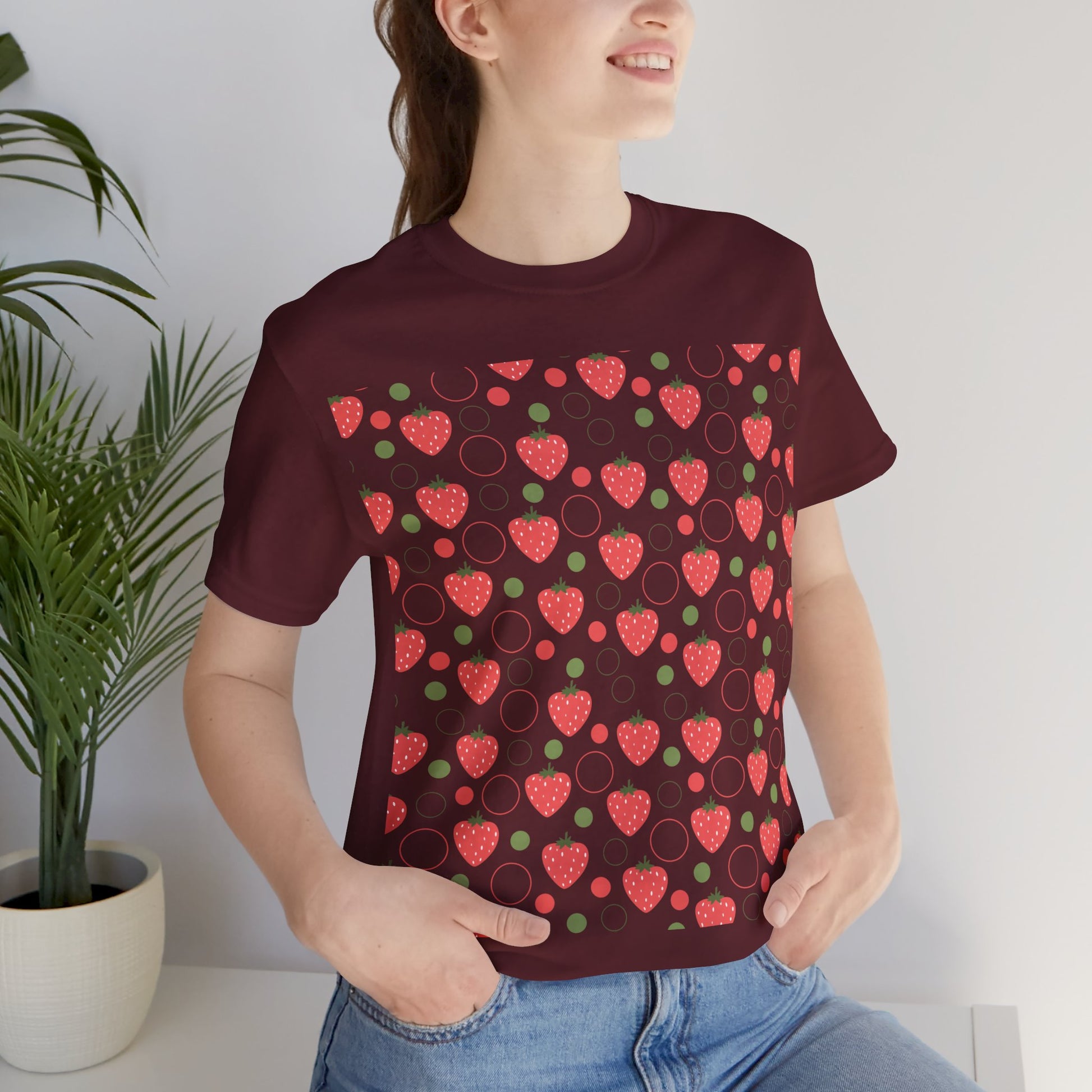 Red Strawberry Bubbles T - Shirt - T - Shirt - Kristine Celestine