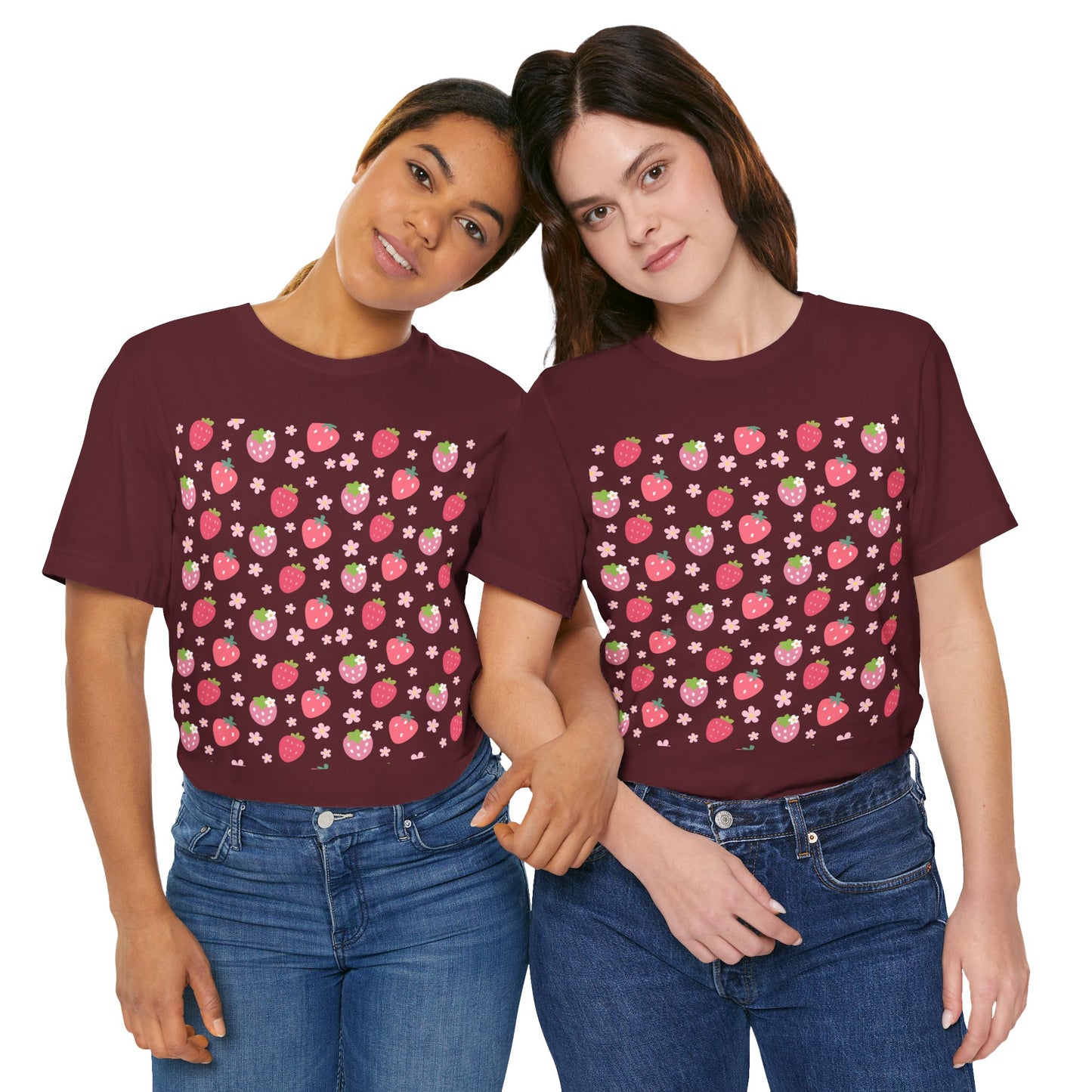 Strawberries and Daisies T - Shirt - T - Shirt - Kristine Celestine