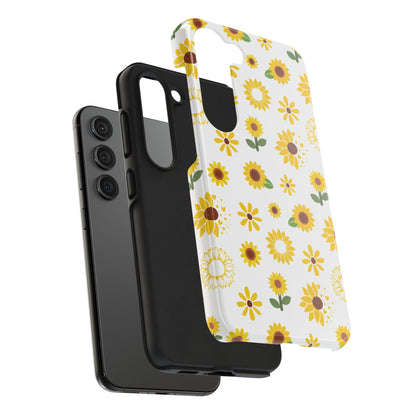 Sunflower Burst Tough Phone Case for iPhone and Samsung Galaxy