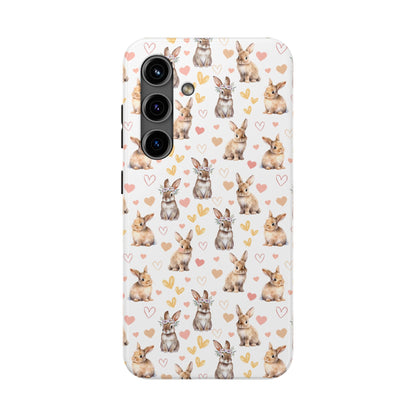 Bunny Love Tough Phone Case for iPhone and Samsung Galaxy