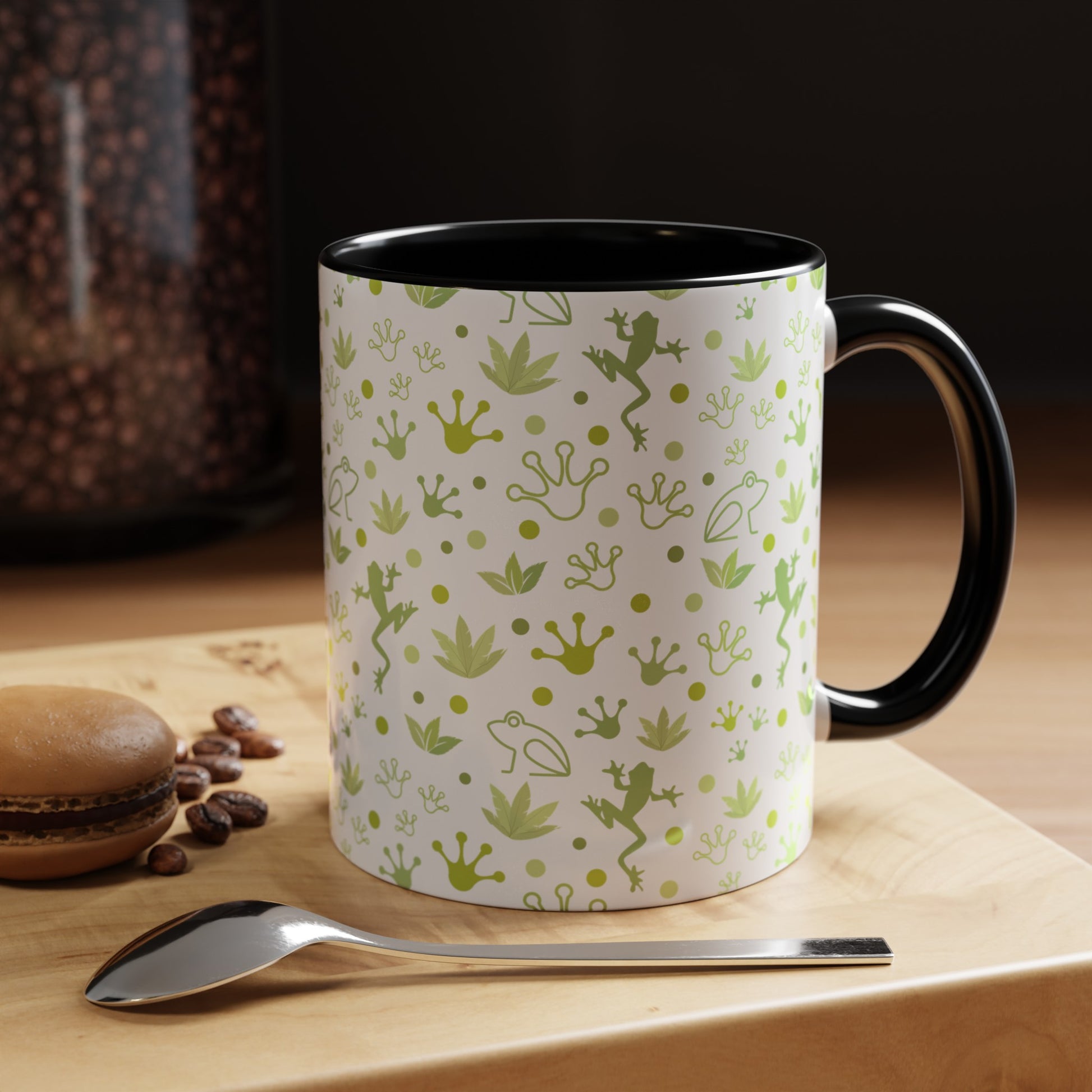 Froggy Black Accent Mug - Mug - Kristine Celestine