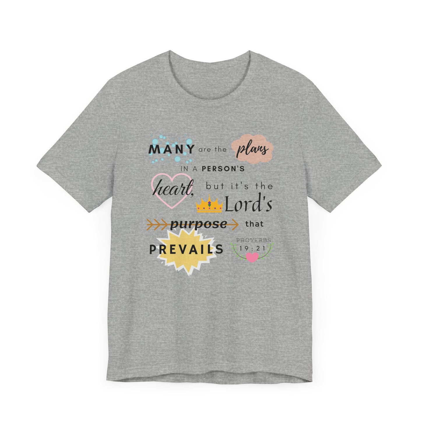 Proverbs 19:21 Bible Verse T-Shirt