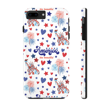 America the Beautiful Tough Phone Case for iPhone and Samsung Galaxy