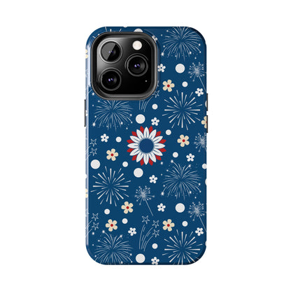 USA Daisy Fireworks Tough Phone Case for iPhone and Samsung Galaxy