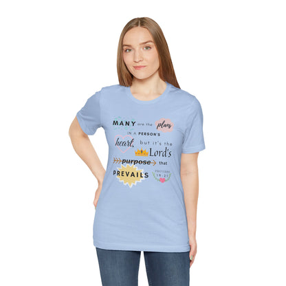 Proverbs 19:21 Bible Verse T-Shirt