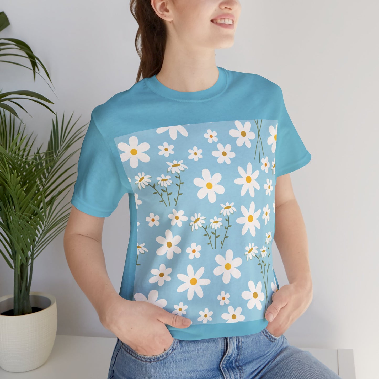 Sky Blue Daisy T - Shirt - T - Shirt - Kristine Celestine