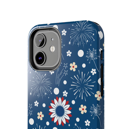 USA Daisy Fireworks Tough Phone Case for iPhone and Samsung Galaxy