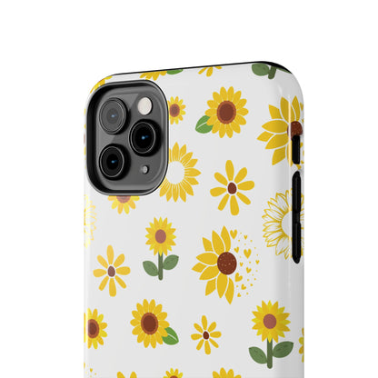 Sunflower Burst Tough Phone Case for iPhone and Samsung Galaxy