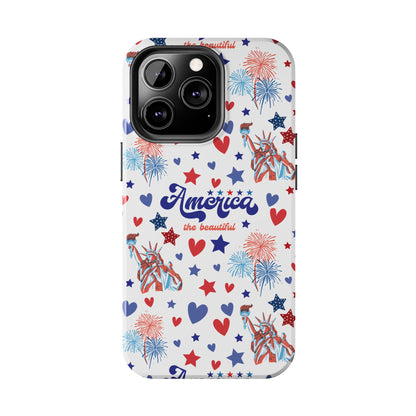 America the Beautiful Tough Phone Case for iPhone and Samsung Galaxy