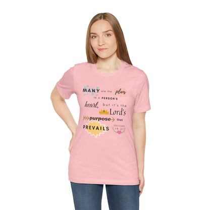 Proverbs 19:21 Bible Verse T-Shirt