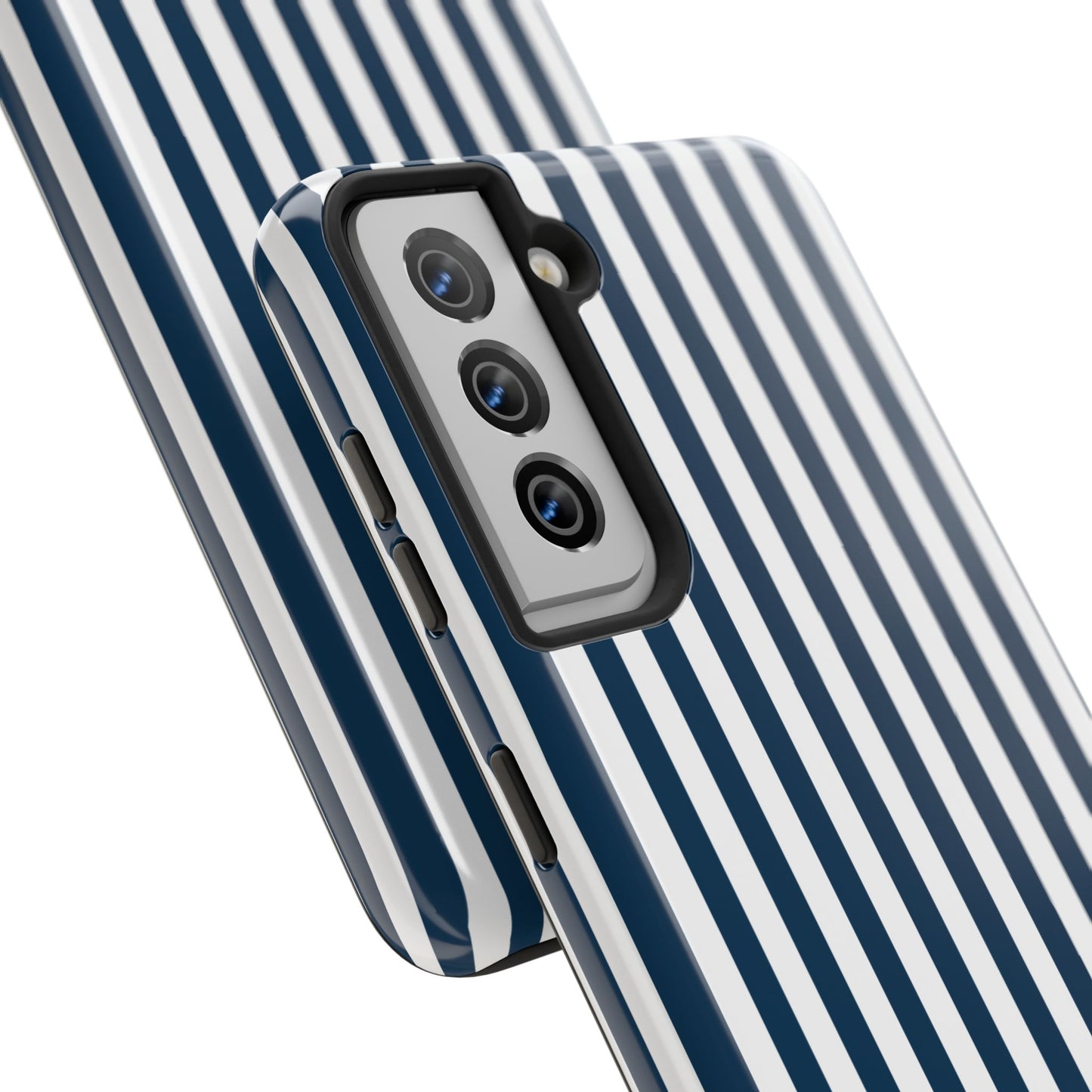 Navy Blue Stripes Tough Phone Case for iPhone and Samsung Galaxy