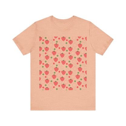 Red Strawberry Bubbles T - Shirt - T - Shirt - Kristine Celestine