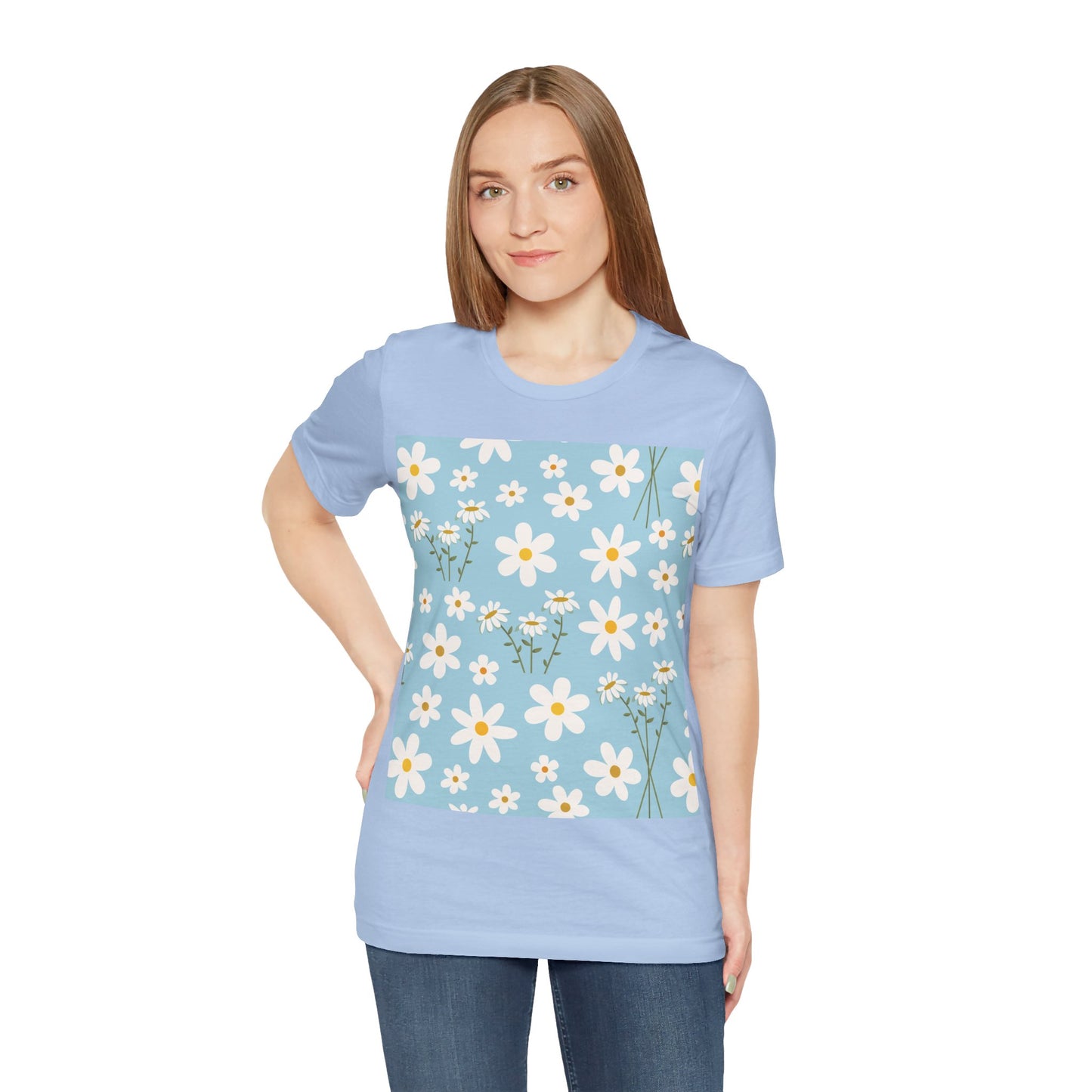 Sky Blue Daisy T - Shirt - T - Shirt - Kristine Celestine