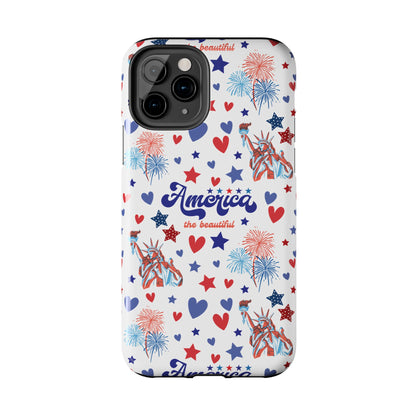 America the Beautiful Tough Phone Case for iPhone and Samsung Galaxy