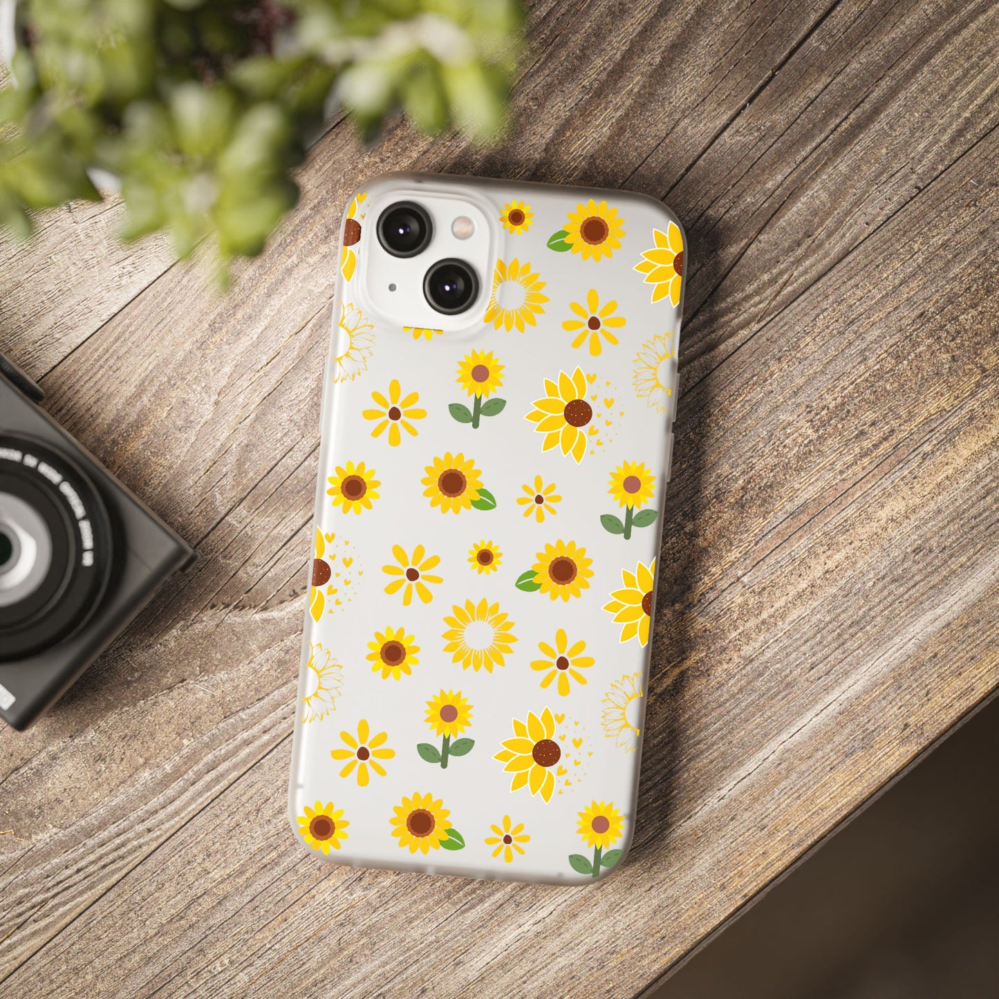 Sunflower Burst Flexible Phone Case iPhone Case Samsung Galaxy