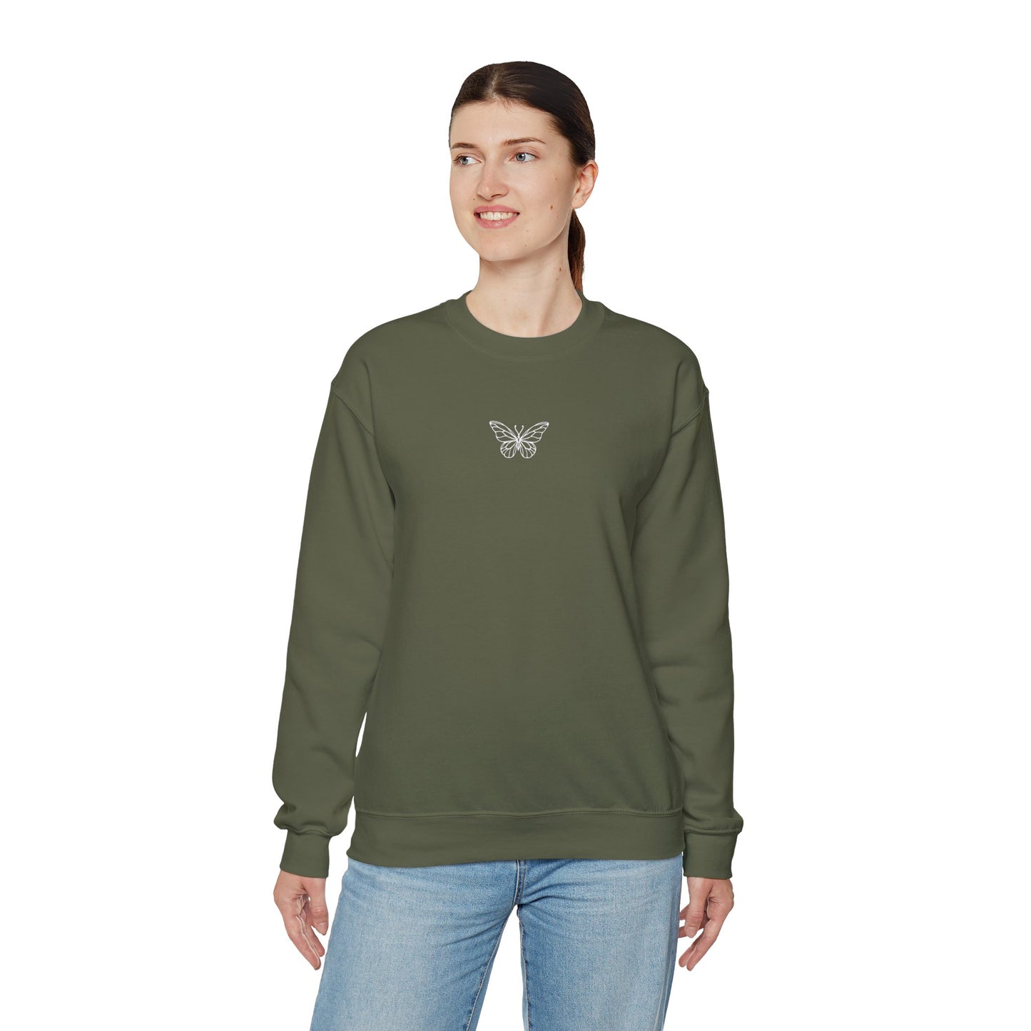 Simple Butterfly Crewneck Sweatshirt