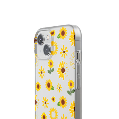 Sunflower Burst Flexible Phone Case iPhone Case Samsung Galaxy