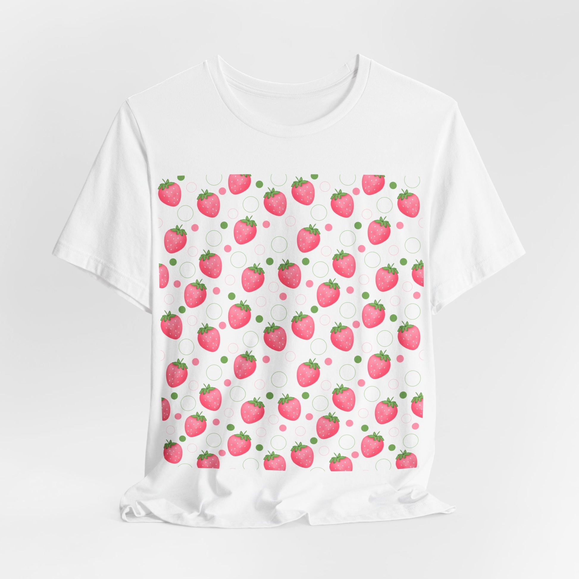 Pink Strawberry Bubbles T - Shirt - T - Shirt - Kristine Celestine