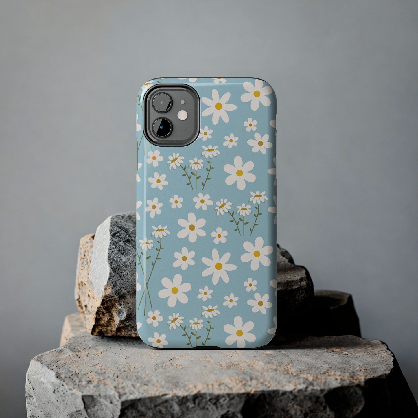 Sky Blue Daisy Tough Phone Case for iPhone and Samsung Galaxy