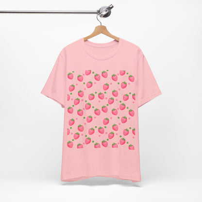 Pink Strawberry Bubbles T - Shirt - T - Shirt - Kristine Celestine