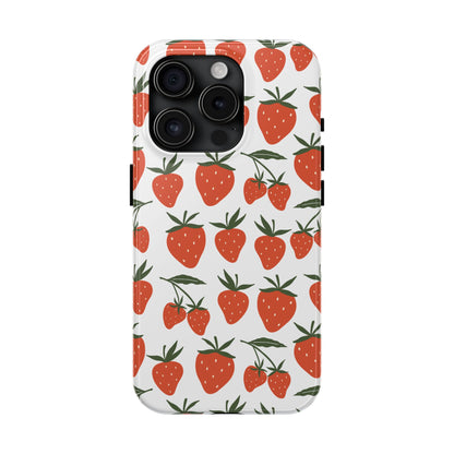 Tropical Strawberry Tough Phone Case for iPhone and Samsung Galaxy