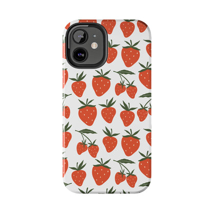 Tropical Strawberry Tough Phone Case for iPhone and Samsung Galaxy