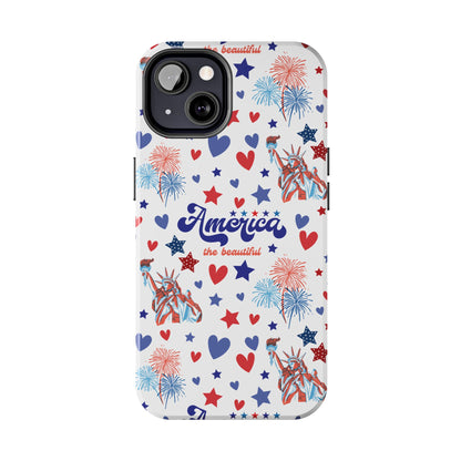 America the Beautiful Tough Phone Case for iPhone and Samsung Galaxy