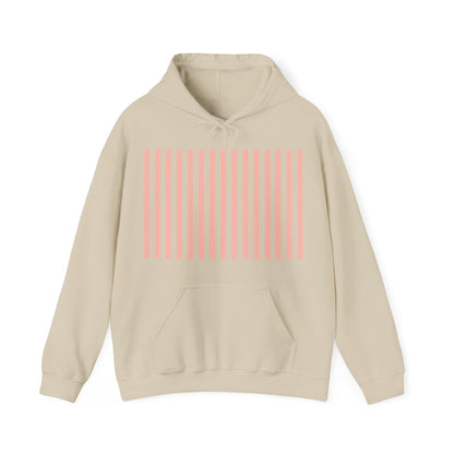 Coral Pink Stripes Hoodie - Hoodie - Kristine Celestine