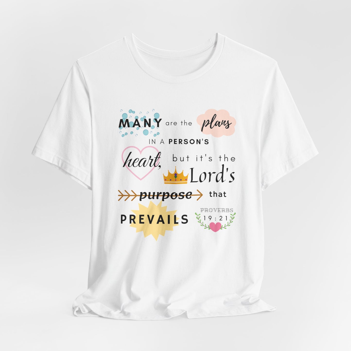 Proverbs 19:21 Bible Verse T-Shirt