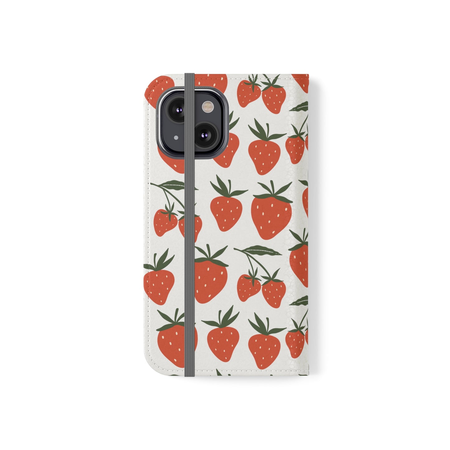 Tropical Strawberry Flip Phone Case Cover with Pockets - Phone Case - Kristine Celestine