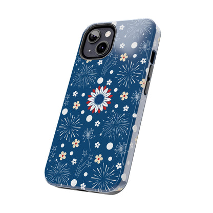 USA Daisy Fireworks Tough Phone Case for iPhone and Samsung Galaxy