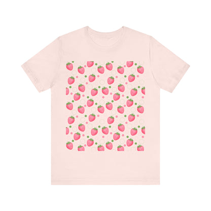 Pink Strawberry Bubbles T - Shirt - T - Shirt - Kristine Celestine