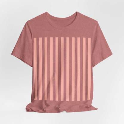 Coral Pink Stripes Shirt