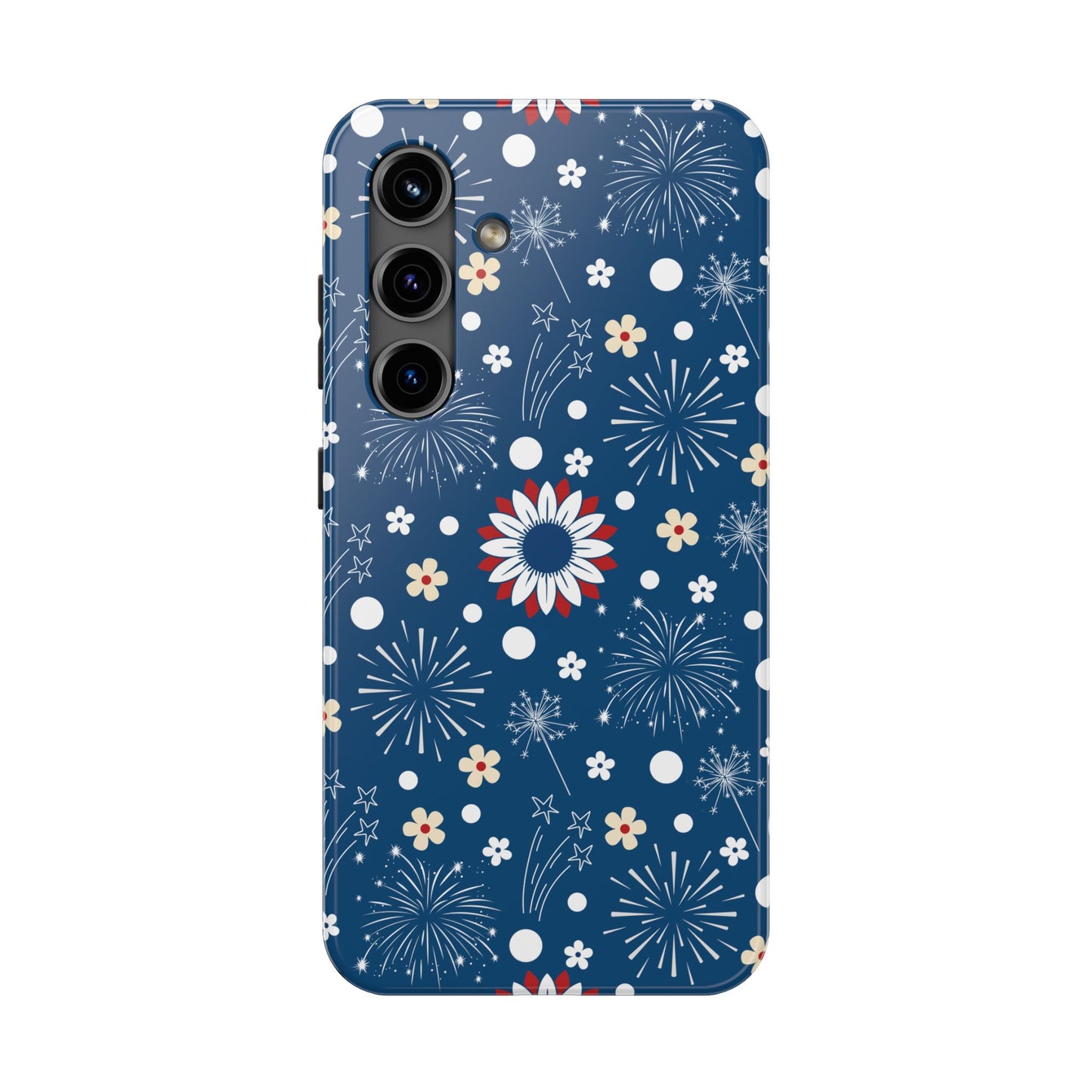 USA Daisy Fireworks Tough Phone Case for iPhone and Samsung Galaxy