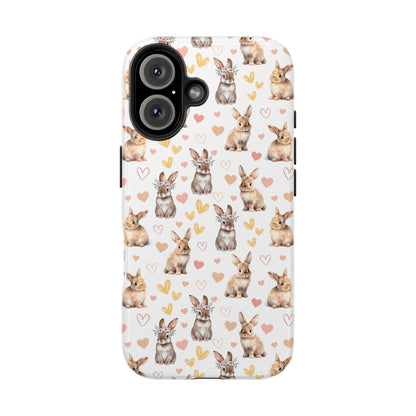 Bunny Love Tough Phone Case for iPhone and Samsung Galaxy