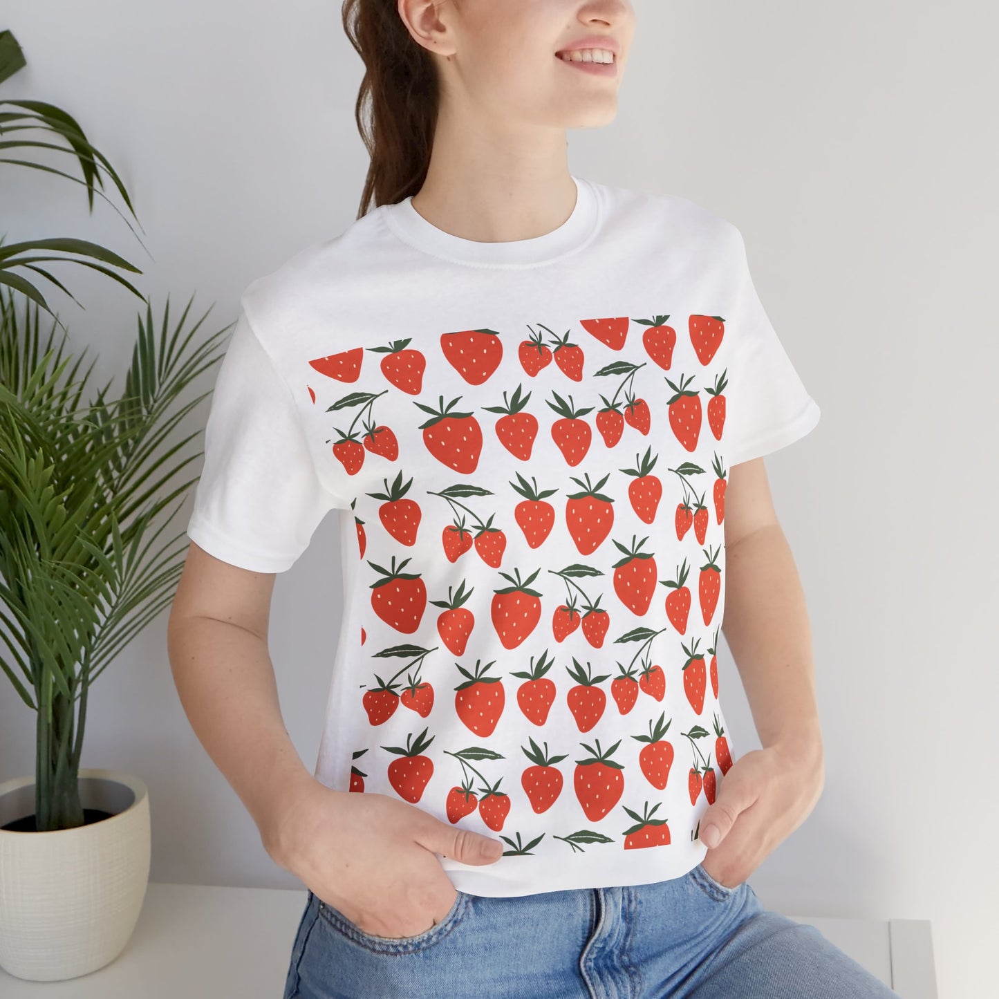 Tropical Strawberry T - Shirt - T - Shirt - Kristine Celestine