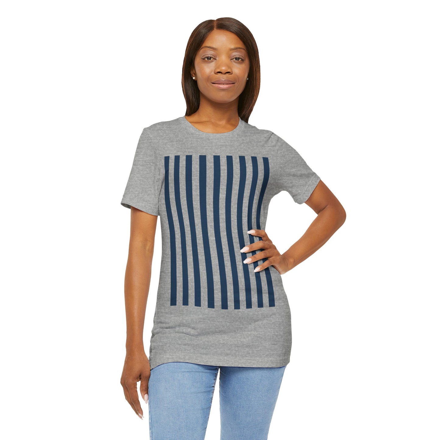 Navy Blue Stripes Shirt Royal Blue T - Shirts - T - Shirt - Kristine Celestine