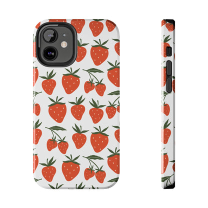 Tropical Strawberry Tough Phone Case for iPhone and Samsung Galaxy