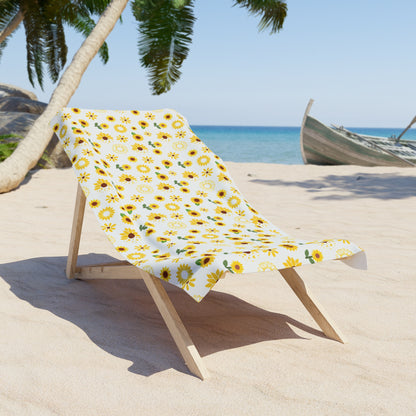 Sunflower Burst Beach Towel