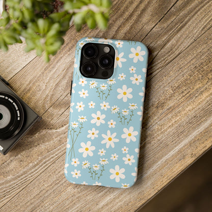 Sky Blue Daisy Tough Phone Case for iPhone and Samsung Galaxy